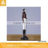 Customized Resin Gentleman Dog On Crutches Sculptures thumbnail-1