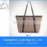 Elegant Ladies Canvas Handbag Genuine Cow Leather Canvas thumbnail-1