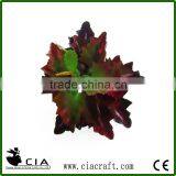 Faux Ruffle Sedum Succulent Leaves in Plum for Hanging Glass Sphere thumbnail-2