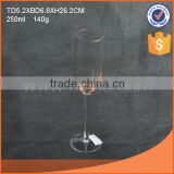 wholesale 250ml colored champagne stemmed glass