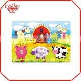 For Kids Toy Education Marine Life & Vehicles & Chunky Farm Peg Wooden Puzzle Quality Choice thumbnail-2