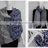 100% cotton printing long shawl scarf