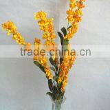 wholesale cheap new design decorative artificial grass yellow flower bush 34" for house decoration