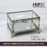 Factory Wholesale Personalized Beveled Glass Jewelry Box thumbnail-1