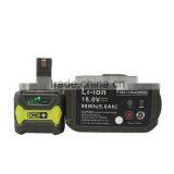 5.0AH One Plus P108 18V Lithium Battery for Ryobi P104 P105 P102 P103 P107 thumbnail-3