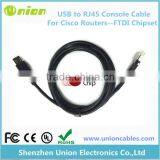 USB to Serial RJ45 Cable for Console (FTDI FT232R - 1.80m) thumbnail-4