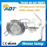 2015 Newest Hot Selling 3w Led Ceiling Light Dome Lamp 330lm Lighting for Barber Shop 90-240v thumbnail-1