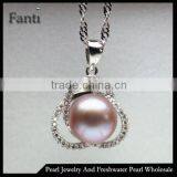 Natural Pearl Pendants Jewelry Mounting With 925 Silver thumbnail-1