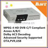 Combo Set Top Box DVB-T DVB-C H.264 HD, Receiver DVB-C MPEG-4