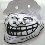 Best Selling Wholesale Customized 2014 New Product Halloween Party Cosplay PVC Plastic Mask Quality Choice