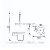 Solid Brass Chrome Finish Toilet Brush Holder, Bathroom Hardware Product,Bathroom Accessories FM-3188 thumbnail-2