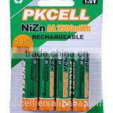 Ni-Zn 1.6V AA 2500mwh Rechargeable Battery thumbnail-2