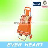 Yellow 600D Oxford Foldable Shopping Trolley Cart