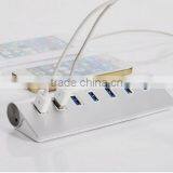 New High-Speed Aluminum 7 Ports USB 3.0 HUB for Macbook PC thumbnail-1