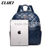 Lattice Style Women Waterproof Leather Backpack Laptop Shoulder Bag Zipper thumbnail-6