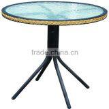 Leisure Metal Glass Garden Table