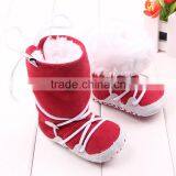 Coralon Leather Toddler Shoe Baby Shoe Prewalker With Fuzzy Ball Baby Shoes Boots thumbnail-3