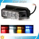 Emergency 4 Leds Beacon Light Bar Hazard Strobe Warning Lights Amber RED White Blue