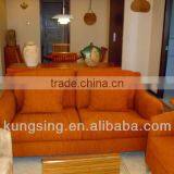 Orange Fabric Sofa Set Sale