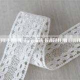 Factory Wholesale High Quality White 3cm Polyester Yarn Lace for Sale thumbnail-5