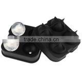 Hot Selling 4 Grids Ice Cooler Ball Maker Custom Silicone Ice Mold thumbnail-3