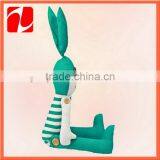 Wholesale Cute Green Long Arms and Legs Plush Rabbit Toy