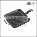 China manufacturer cast iron bbq grill with handle