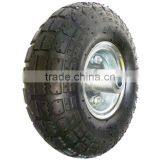 10 Inch 4.1/3.50-4 Pneumatic Rubber Wheel for Hand Trucks, Tool Carts thumbnail-1