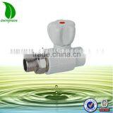 2016 Hot-sale PP-R Straight Radiator Brass Ball Valve Withbrass Insert