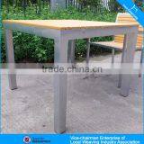 Modern Outdoor Furniture Wholesale Garden Plastic Wood Table and Chair thumbnail-2