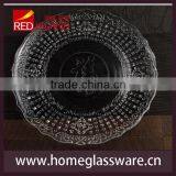2016 Hotsale CLEAR PASTRY CAKE PLATE OR PLATTER SWEETS DESSERTS ROUND CLEAR CHINESE GLASS thumbnail-2