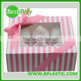 Custom Beautiful Cupcake Paper Box With Clear Window for Cupcake thumbnail-1