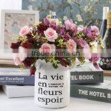 New Artificial Flowers Silk Bouquets of Roses Home Interior Decoration Flower thumbnail-1