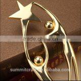 Golden Dancing Star Trophy With Crystal Base Trophy thumbnail-4