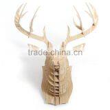Wall Hanging Wood Crafts Moose Head Decoration thumbnail-3