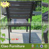 Grey Plastic Wood Arm Chair Cheap Outdoor Chairs thumbnail-3