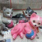 Soft Vinyl Squeaky Toys Cartoon Style Vinyl Toy Bobble Head Blank Capsule Vinyl Toy Mannequin Head Toy thumbnail-3