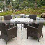 Outdoor Wicker Garden Table and Chair thumbnail-1