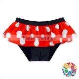 White Dots Red Black Bow Top Ruffle Bloomers Lovely Two Pieces Baby Bikini Swimsuit thumbnail-3