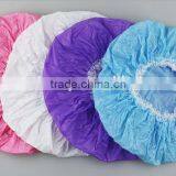 PVC Lace Waterproof Disposable Shower Caps for Women thumbnail-1