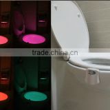Creative Toilet Nightlight LED Toilet Bowl Night Light Sensor Seat Light Night Lamp with 8 Color
