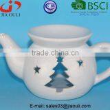 BSCI Audit Factory Modern Family Life Fragrance Lamp Ceramic Teapot Shape Oil Burner, Gifts & Decor Ceramic Oil Warmer thumbnail-3