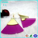 Modern Fashion Laser Cutting Mirror and Shining Acrylic Earring for Stage and Party thumbnail-2
