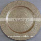 GOLD FOIL PP PLASTIC CHARGER PLATE thumbnail-1