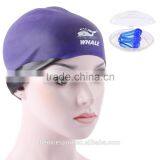 Wholesale Silicone Swim Caps OEM/ODM Elastic Waterproof Soft Swimming Caps Novelty Swim Hats Bathing Cap Logo Printin (CAP-1200) thumbnail-5