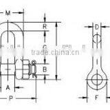 ATLI G2150 1-3/8 US Type Steel Clevis Shackle thumbnail-2