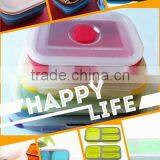 Lottie New Product Foldable Silicone Lunch Box With FDA Standard thumbnail-1