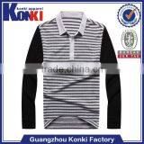 Tight Fitted Men Long Sleeve Plain Polo Shirt Top Selling thumbnail-1