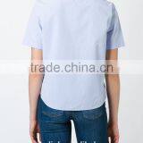 100% Cotton Girls Flower Embroidery Shirt OEM Service thumbnail-3