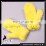 CX-A-60K Hand Knitted Elastic Genuine Women Mink Fur Gloves thumbnail-4